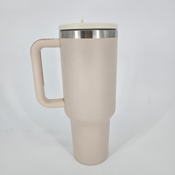 Stanley 40oz Quencher H2.0 Tumbler Blush Pink Handle Cup Aftermarket Lid No Stra - Picture 3 of 11
